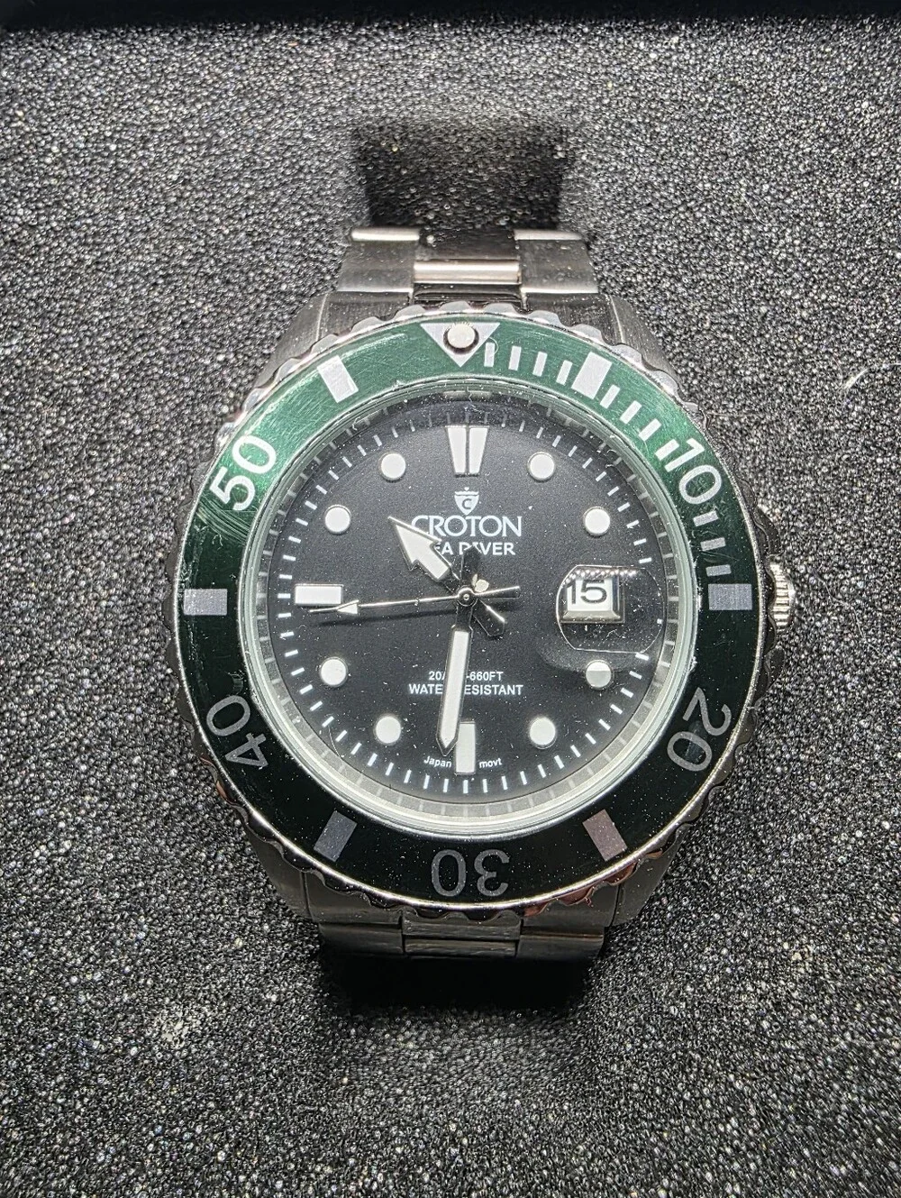 Croton Sea Power CA301303/ Sea Diver quartz watch. 42mm bezel, 20ATM